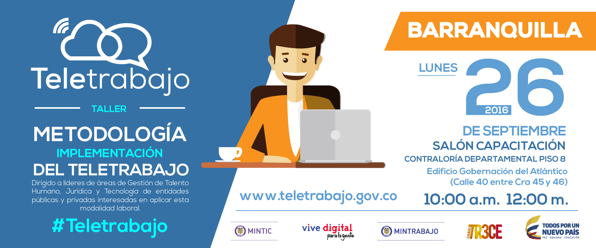  Ministerios TIC y del Trabajo dictan taller gratuito en Barranquilla sobre Teletrabajo