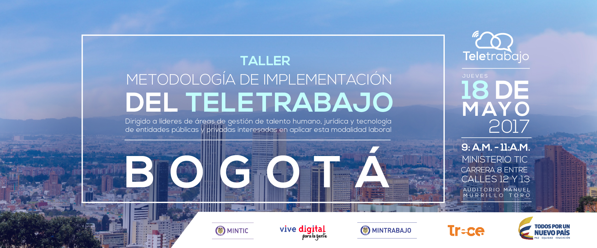 Continúa el ciclo de Talleres de Teletrabajo en Bogotá
