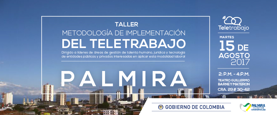 Palmira también conocerá los beneficios del Teletrabajo