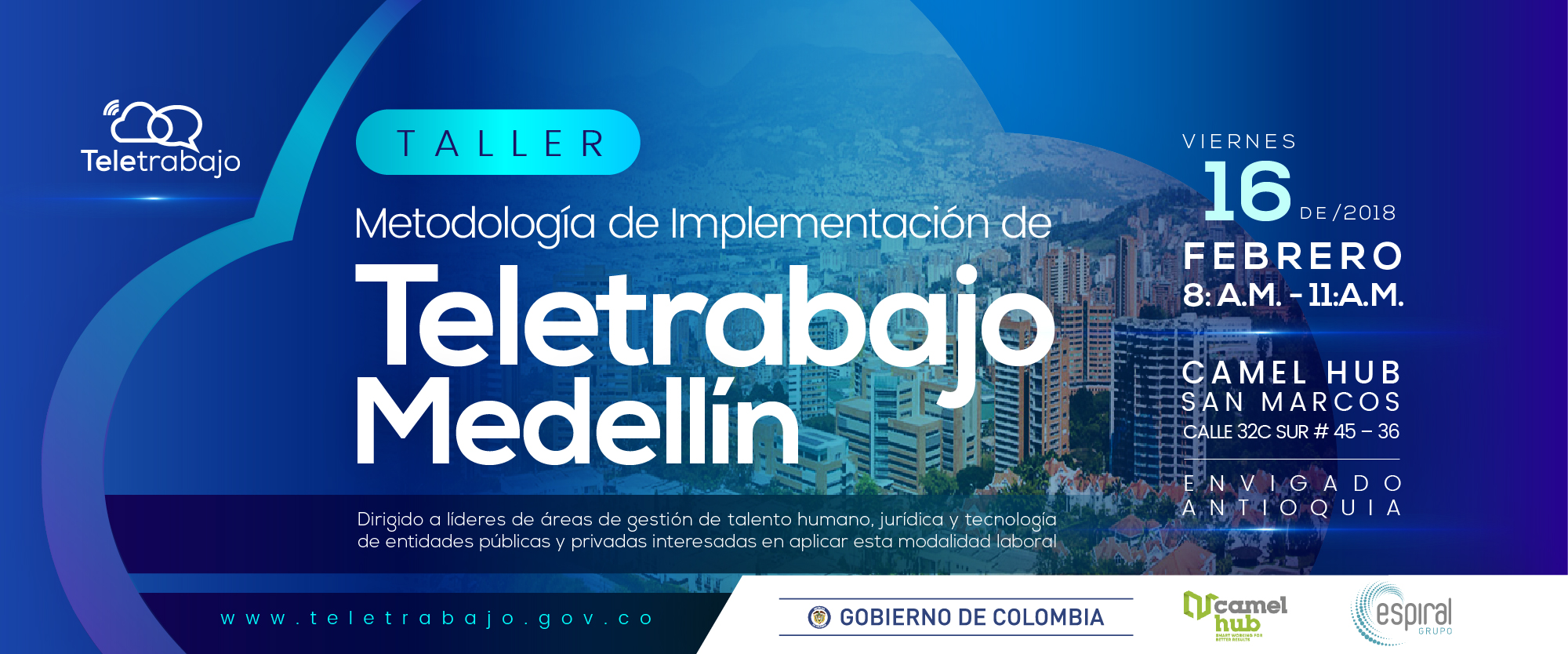 Taller Metodología e implementación Teletrabajo en empresas en Antioquia