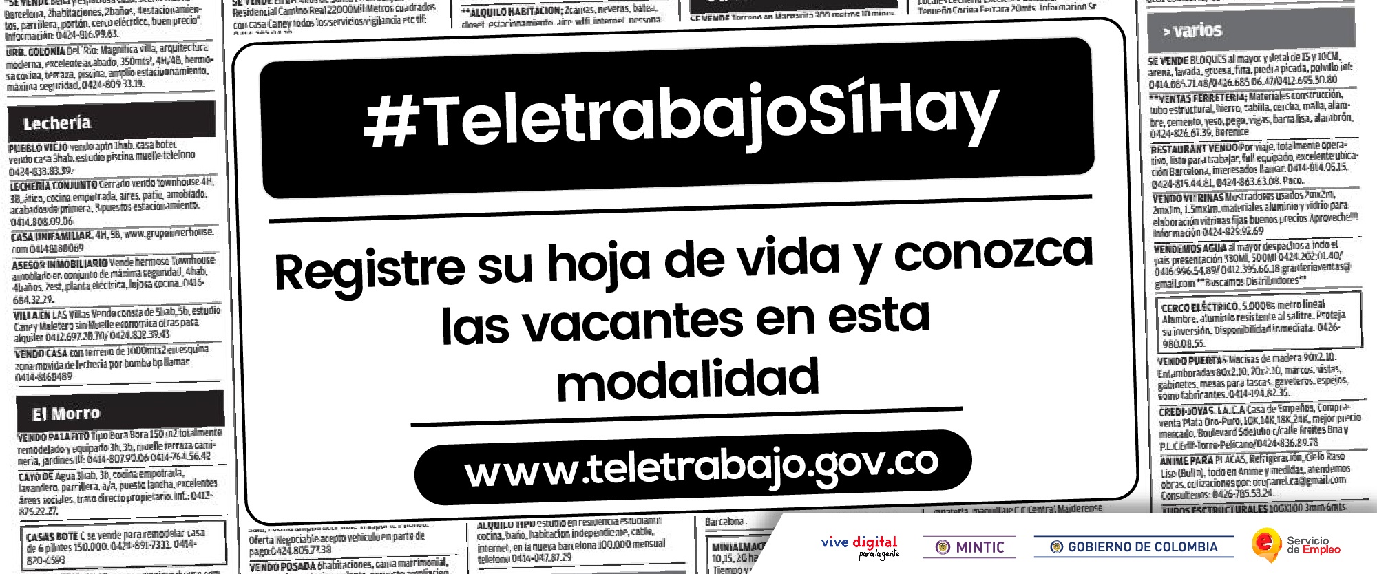 El Ministerio TIC y el Servicio Público de Empleo lanzan #TeletrabajoSíHay