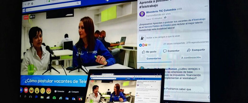 Facebook Live para aprender a postular vacantes de Teletrabajo